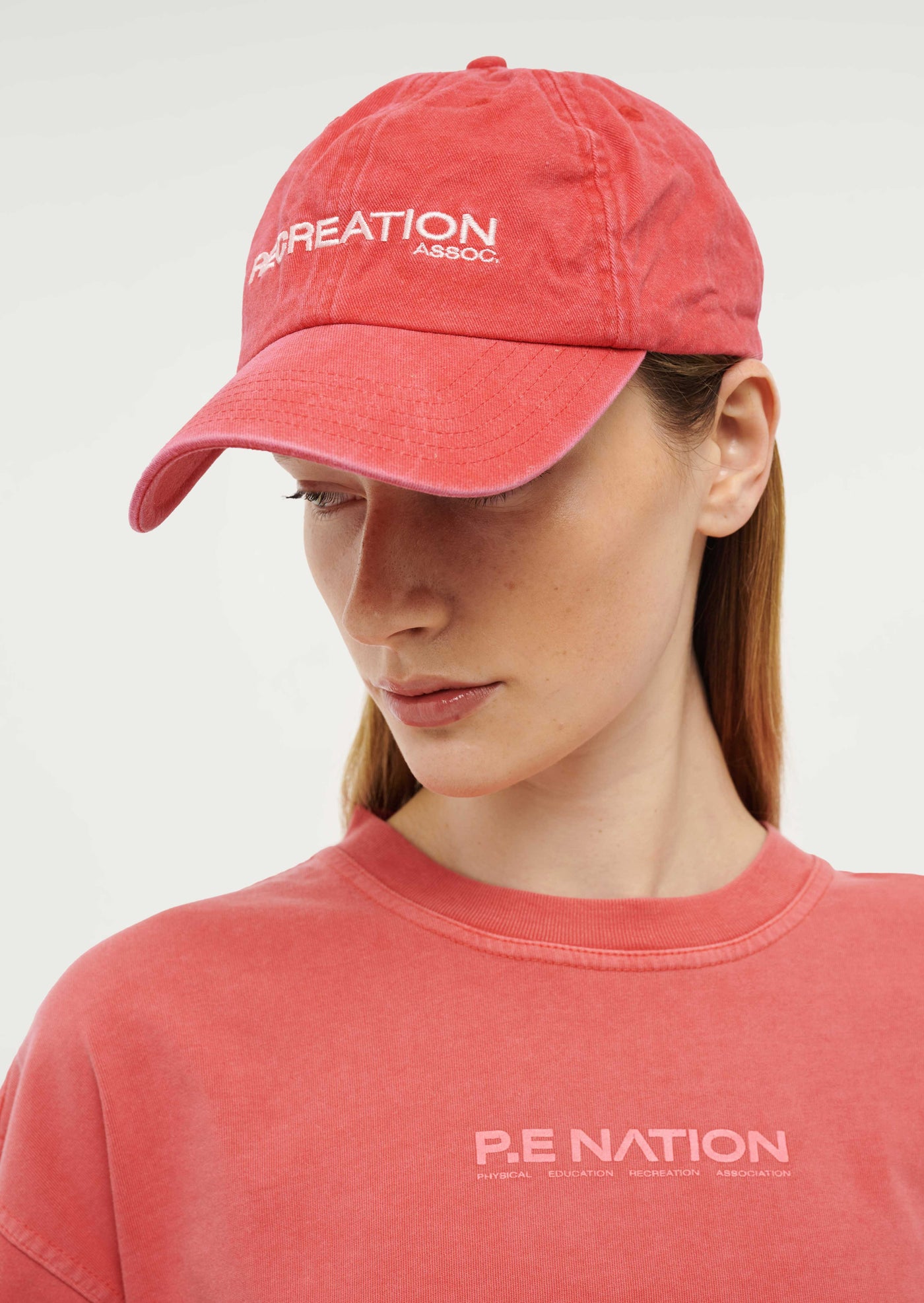 THROWBACK CAP IN POPPY RED