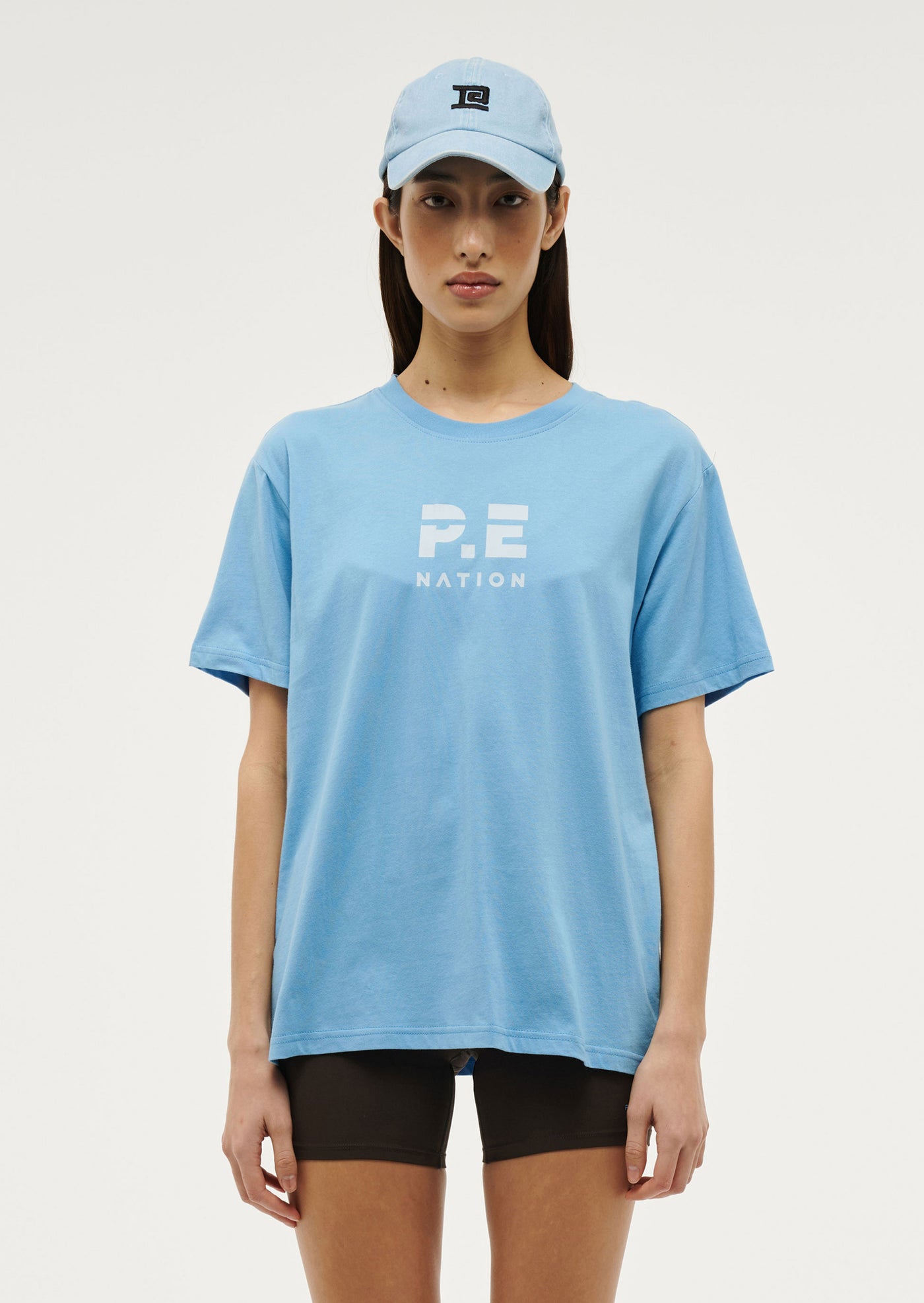 HEADS UP 2 TEE IN BRIGHT BLUE