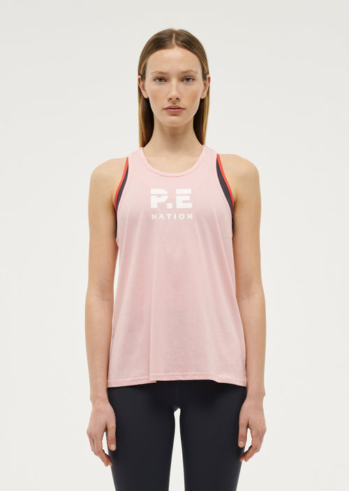 REUNION TANK IN CRYSTAL ROSE