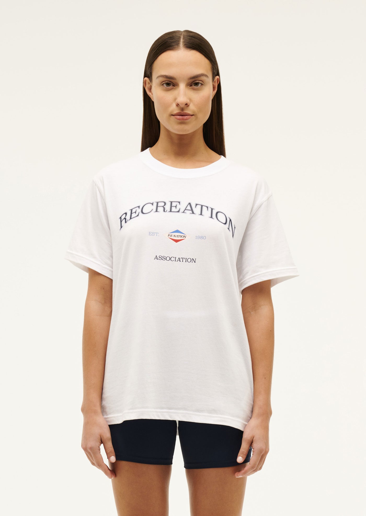 RECREATION TEE IN OPTIC WHITE