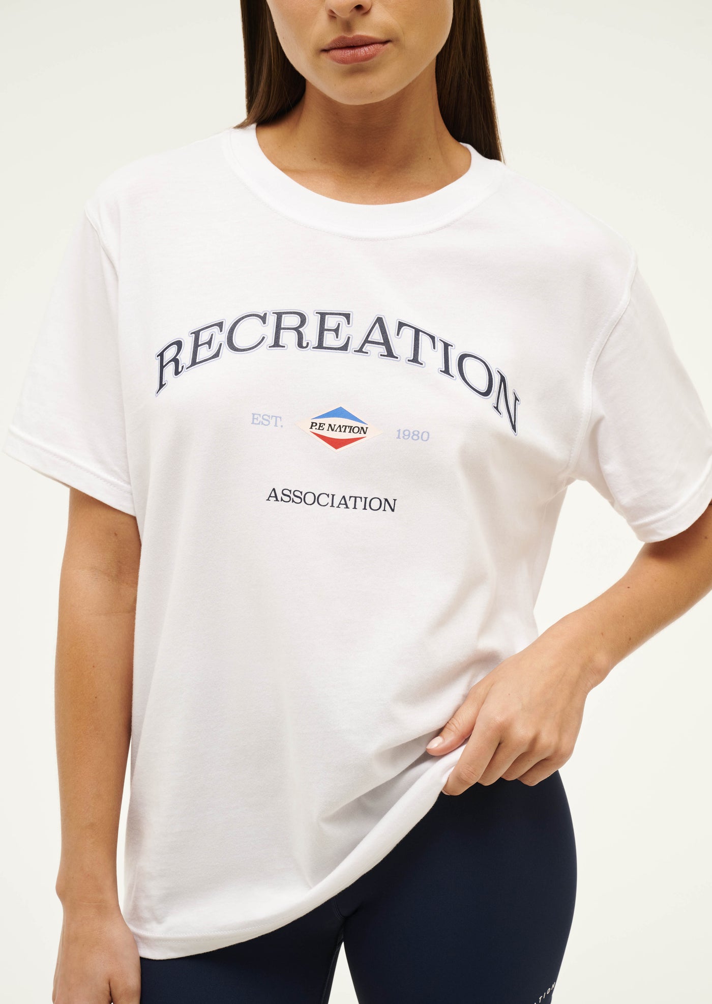 RECREATION TEE IN OPTIC WHITE