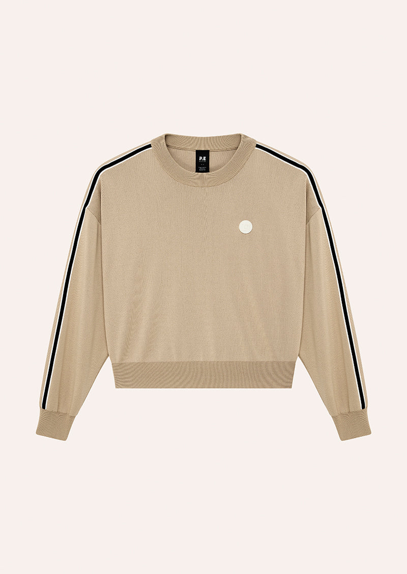 RETREAT KNIT JUMPER IN OXFORD TAN