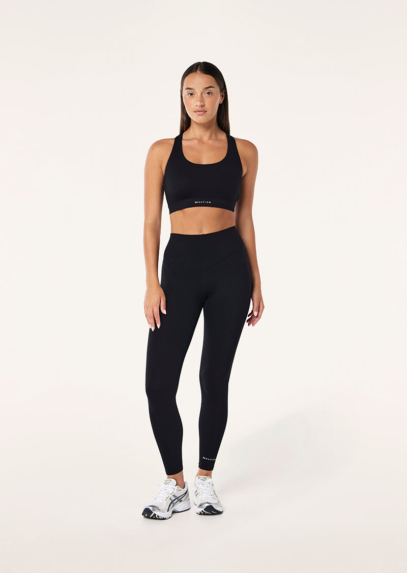 SIGNATURE FULL LENGTH LEGGING IN BLACK