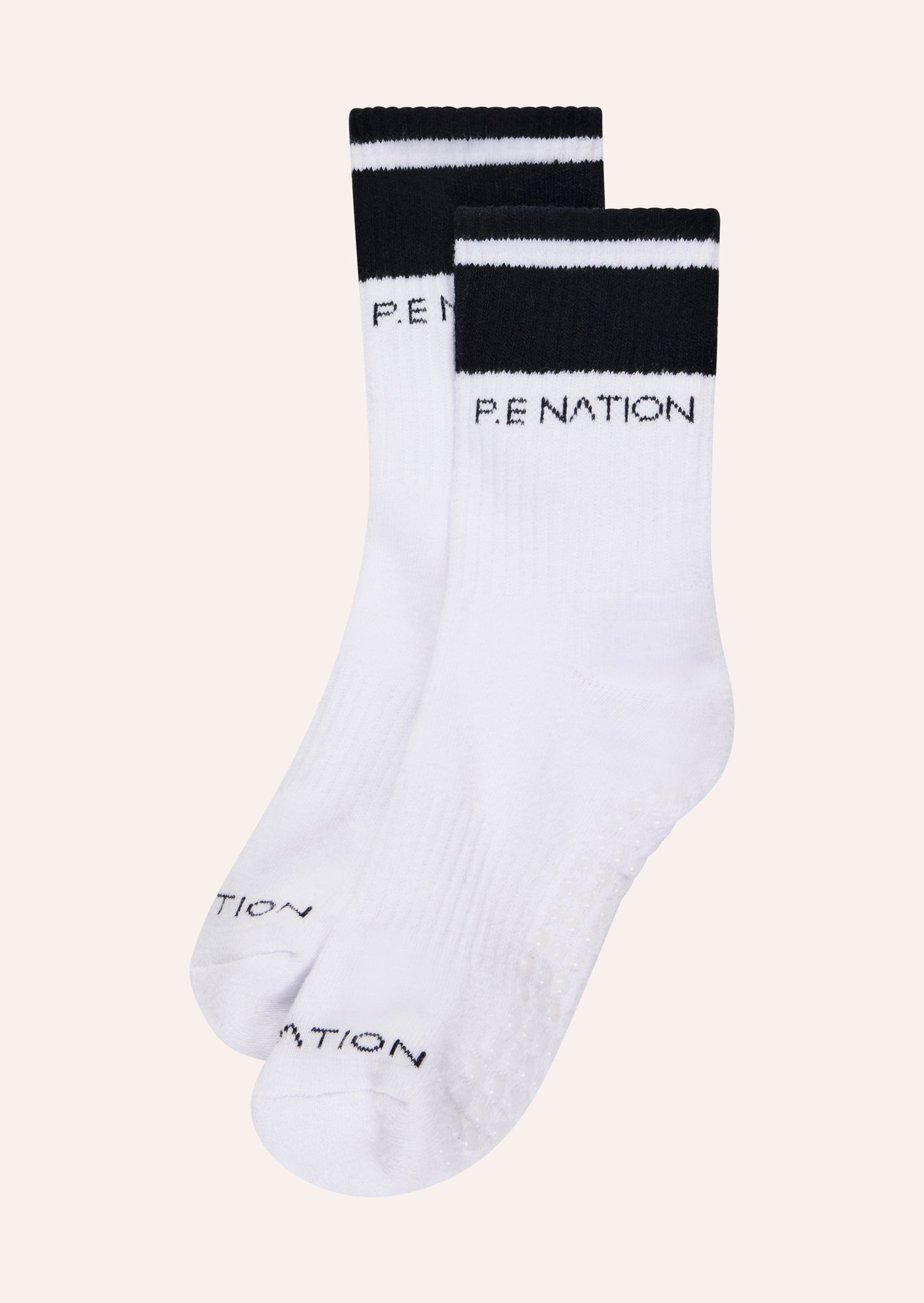 HOMAGE GRIP CREW SOCK IN OPTIC WHITE