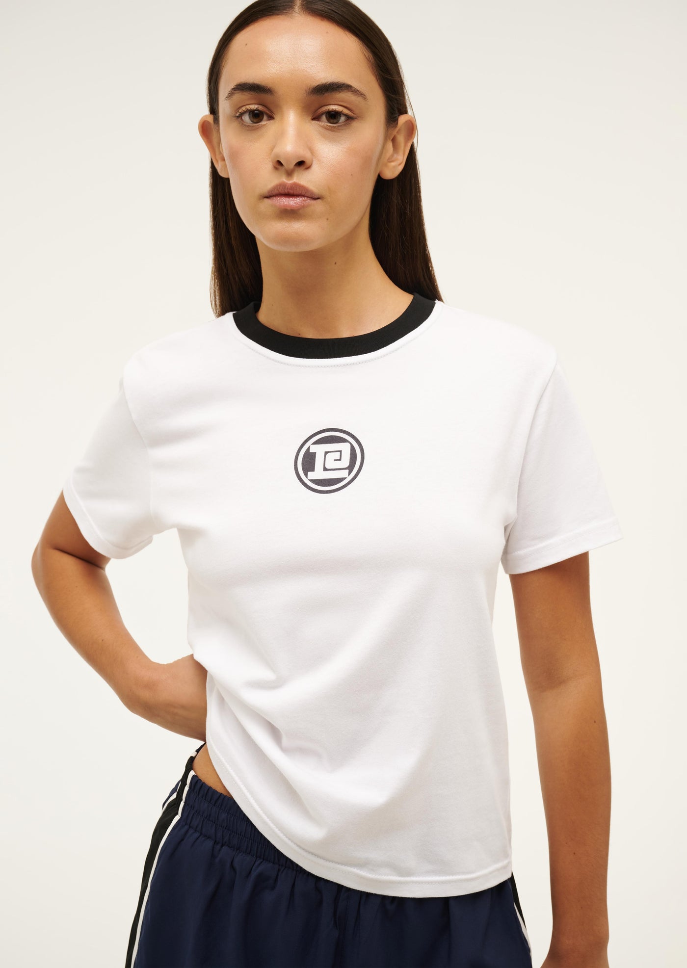 SPORTIVE SHORT SLEEVE TEE IN OPTIC WHITE