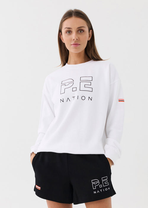 HEADS UP SWEAT IN WHITE